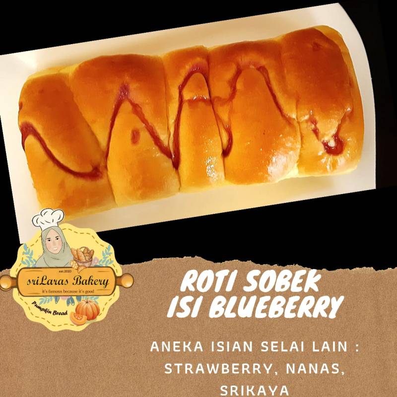 Roti Sobek Blueberry